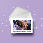 ET The Extra-Terrestrial 01 Birthday Card - Large A5 glossy card