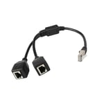 Rj45 Ethernet Splitter Kabel Rj45 Nätverk Splitter Kabel 1 Hane Till 2 Hona