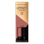 MAX FACTOR Lipfinity 2 Step Lip Colour + Top Coat 24Hrs Lip Tint Lipstick 160 Ic