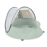 Babymoov Aquani Provence, 3 en 1 Aire de Jeux, Piscine et Tente Anti-UV FPS 50+ pour bébé, Moustiquaire et Auvent rabattables, Matelas d'éveil & Jouets Inclus, Dès la naissance