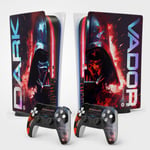 Sticker Pour La Ps5 Sith, Autocollant Skin Pour La Ps5 Gaming, Console Et Manette, Edition Standard Digital, Skin Sith (2 Manettes)