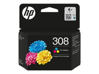 Hp 308 - Gul, Cyan, Magenta - Original - Box - Bläckpatron - För Envy 6110E, 6130E, 6520E, 6530E