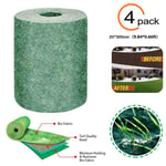 Tapis De Semences De Gazon BiodéGradable Solution De Croissance Pour Les Pelouses Jardin Pique-Nique Fournitures Sol Solide Et Coupe-Vent, Isolation Thermique, Hydratant,4pack,20 * 1200cm