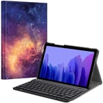 FINTIE Keyboard Case for Samsung Galaxy Tab A7 10.4” Tablet 2020 (SM-T500/SM-T505), Slim Stand Cover with Magnetically Detachable Wireless Bluetooth Keyboard (UK Version), Galaxy