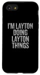 Coque pour iPhone SE (2020) / 7 / 8 Je suis Layton qui fait Layton Things Funny Vintage