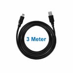 3 Meter Long USB to MINI B Data Charger Cable For Garmin Dash Cam Go-PRO MP3 MP4