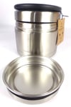 Boite repas isotherme QWETCH Inox 850 ml. QE2260 W090323 + Compartiment QEC2085