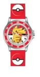 Peers Hardy - Pokemon Red 3D Time Teacher Strap Watch Pok9074