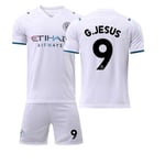 BOBORA Manchester City White Away Jersey Nr 17 De Bruyne 16(90-100)