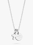 Merci Maman Personalised Mini Cross Disc Pendant Necklace