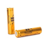 2-pack Högpresterande Litiumjonbatteri 18650 - 8800mAh 4.2v gold 90