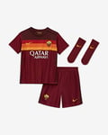 Nike Roma I NK BRT KIT HM Ensemble de Football Mixte Enfant, Team Crimson/Dark Team Red/(University Gold) (Full Sponsor), FR : XS (Taille Fabricant : 12-18M)