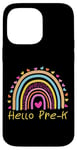 iPhone 14 Pro Max First Day Of Team Pre-K Squad Crew Teacher Rainbow Case