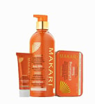 Makari Extreme Carrot & Argan Oil Skin Toning Set Of 3  Milk/cream/soap