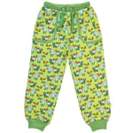 Småfolk Sweatpants with badger and squirrel  Pear Green | Grön | 7-8 years