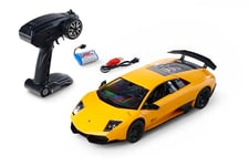 Carson 500404304 1:14 Lamborghini Murcielago SV 2.4G 100% RTR Jaune - Voiture télécommandée, éclairage LED, Voiture RC, véhicule RC, Voiture RC 1:14, Jouet télécommandé