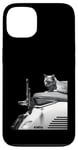 Coque pour iPhone 13 Chat assis sur la moto Hasselblad 501cm 907x et x2d