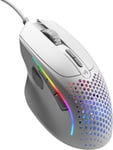 Souris De Jeu Filaire Modèle I 2-9 Boutons Programmables (2 Remplaçables), 66 G Super Léger, Capteur Optique 26 K, Commutateurs À Clic 80 M, Mmo/Moba/Fps, Repose-Pouce Latéral - Blanc