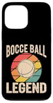 Coque pour iPhone 13 Pro Max Boule de pétanque vintage Legend Retro Sports