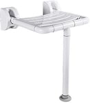 Folding Shower Seat Bench, Wall Mount Change Shoe Bench, Bathroom Bath Stool Seat for Elderly, Pregnant Woman, Handicap Disabled