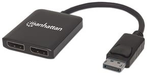 MANHATTAN 2-port AV DisplayPort splitter 1x2 with MST hub 4K@30Hz