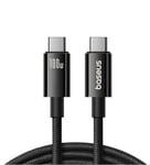 Baseus USB-C til USB-C 3.2-kabel 100W, 4K@60Hz, 1,5m - Svart