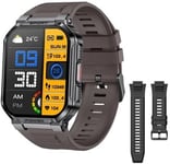 Montre Connectée Homme Femme,1.83"" Smartwatch Avec Appel Bluetooth Montre Sport Avec Moniteur Fréquence Spo2,Cardiaque Sommeil Tensiomètre, Etanche Montre Intelligente Pour Android Ios