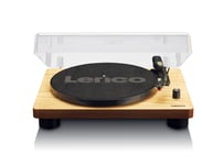 Lenco Ls-50, Remdriven Skivtallrik, Trä, Mdf, 33 1/3,45,78 Rpm, Keramisk Stereopatron, 30 Cm