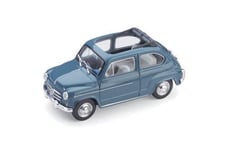 1:43 Brumm Fiat 600 D Berlina 1960 Trasformabile Aperta Bleu 404 R317-09 Brumm M