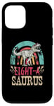 Coque pour iPhone 12/12 Pro Dinosaure pour enfant de 8 ans - 8e anniversaire - Rex Dino Huit Saurus