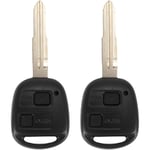 2X 2 Bouton Coque De Cle Telecommande pour Yaris