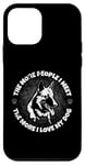 Coque pour iPhone 12 mini Plus je rencontre de gens, plus j'aime mon chien -