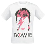 David Bowie Aladdin Sane Distressed T-Shirt white