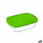 Rectangular Lunchbox with Lid Pyrex Cook & Store Green 1,1 L 23 x 15 x 7 cm S