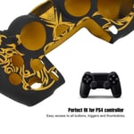 HURRISE housse en silicone pour manette ps4 Housse en silicone souple pour manette Sony Playstation 4 PS4 jaune