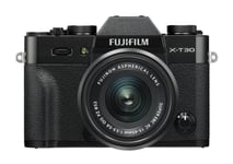 Fujifilm X -T30 Ii + 15-45Mm, 26,1 Mp, 9600 X 2160 Piksler, X-Trans Cmos 4, 4K Ultra Hd, Berøringsskjerm, Sort