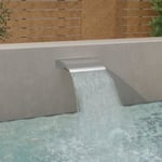 vidaXL Fontaine de piscine argenté 45x26x13 cm acier inoxydable 148921