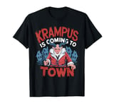 Krampus Is Coming To Town Christmas Monster Men Women Kids T-Shirt