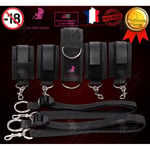 LCC® Bed Restraint System Kit E-klass band med sexiga bekväma mjuka galla ankelmanschetter