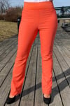 Freequent Shantal Bootcut Längd 30 Power Dam Hot Coral