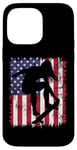 Coque pour iPhone 14 Pro Max Skateboard Girl Skateboarder Drapeau américain Patineuse Roll 2