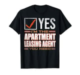 Retro Profession I'm The Apartment Leasing Agent T-Shirt