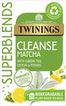 Twinings Superblends Cleanse Tea - Green Tea Herbal Infusion with Matcha, Lemon