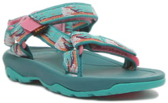 Teva Hurricane XLT2 Toodler Hook And Loop Sandal In Green Pink UK Size 4 - 9