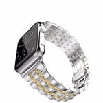 SKALO Metallarmband 5-länk Apple Watch Series 4-6 44mm - Guld