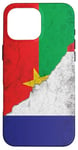 Coque pour iPhone 16 Pro Max Drapeaux France & Burkina Faso - Français Burkinabé