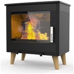 Poêle à bois étanche 7.3kw noir - Supra - FR9016170B