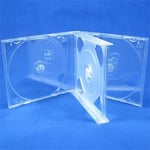 Lot de 10 boîtiers de CD transparents 4 emplacements de Vision Media