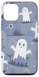 iPhone 13 Pro HALLOWEEN GHOST CARTOON PATTERN DARK BLUE LIGHT BLUE Case