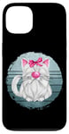 Coque pour iPhone 13 White Kitten Graphic For Women Crazy Cat Lady Retro Cat Mom